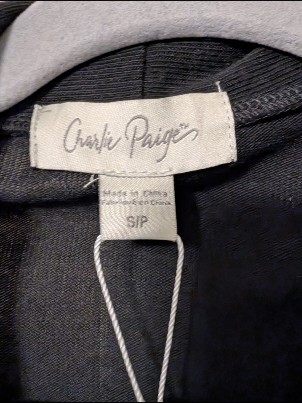 Charlie Paige Black Open-Front Knit Cardigan NWT - Picture 2 of 7